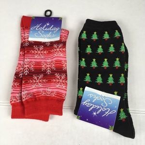 Holiday Socks. Two Pairs. Brand New. Size:9-11